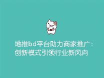 地推bd平台助力商家推广：创新模式引领行业新风向