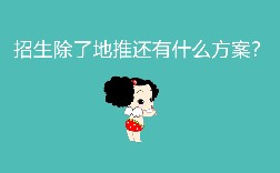 招生除了地推还有什么方案？