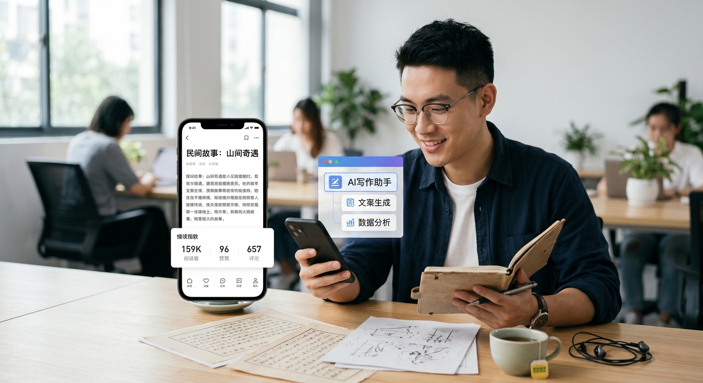 粉丝几百也能月入过万？头条故事会洗稿赚钱的秘密：AI工具+民间猎奇故事实操