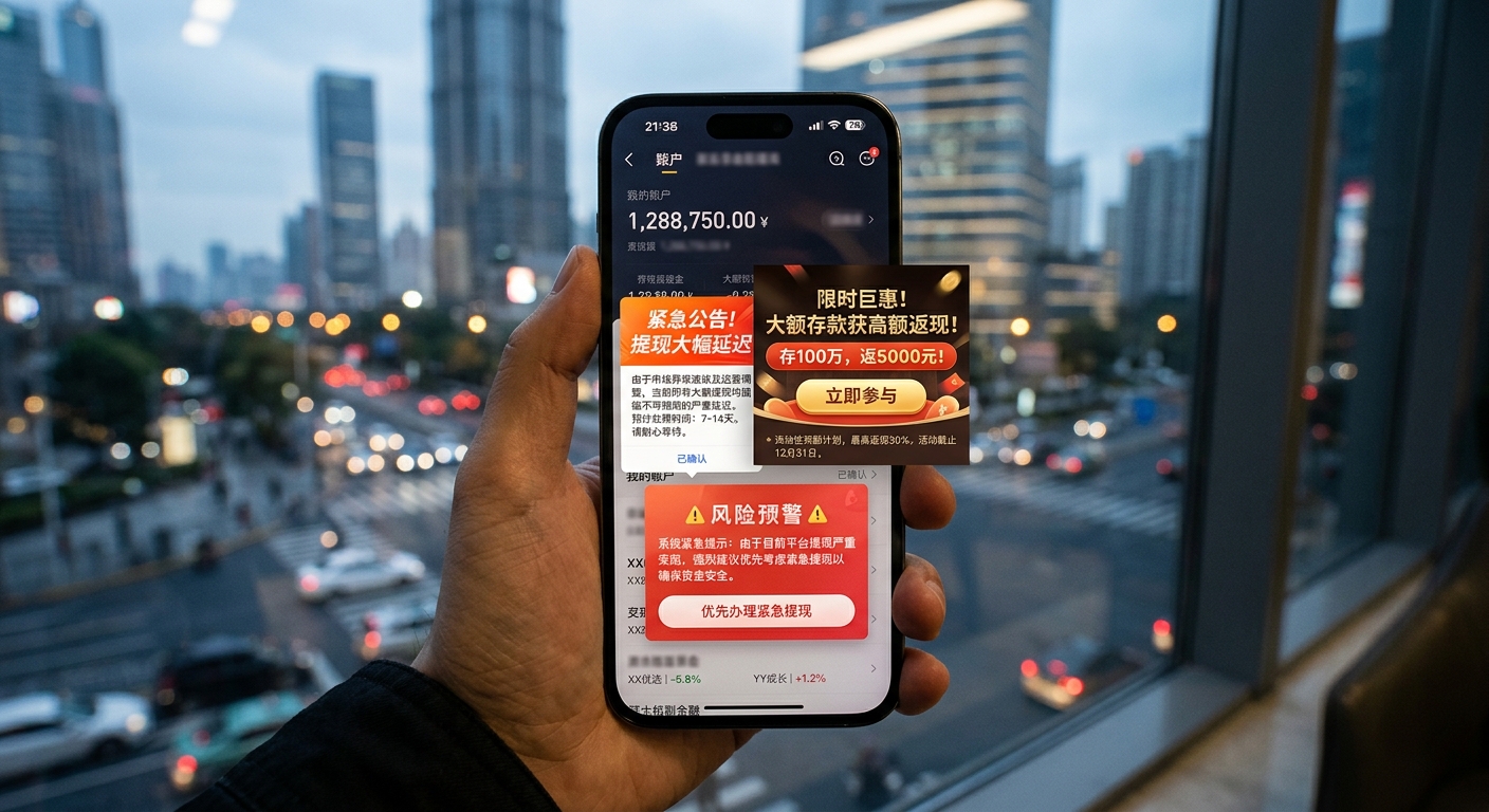 互助盘崩盘前兆有哪些?提现延迟和充值优惠同时出现,该跑就得跑