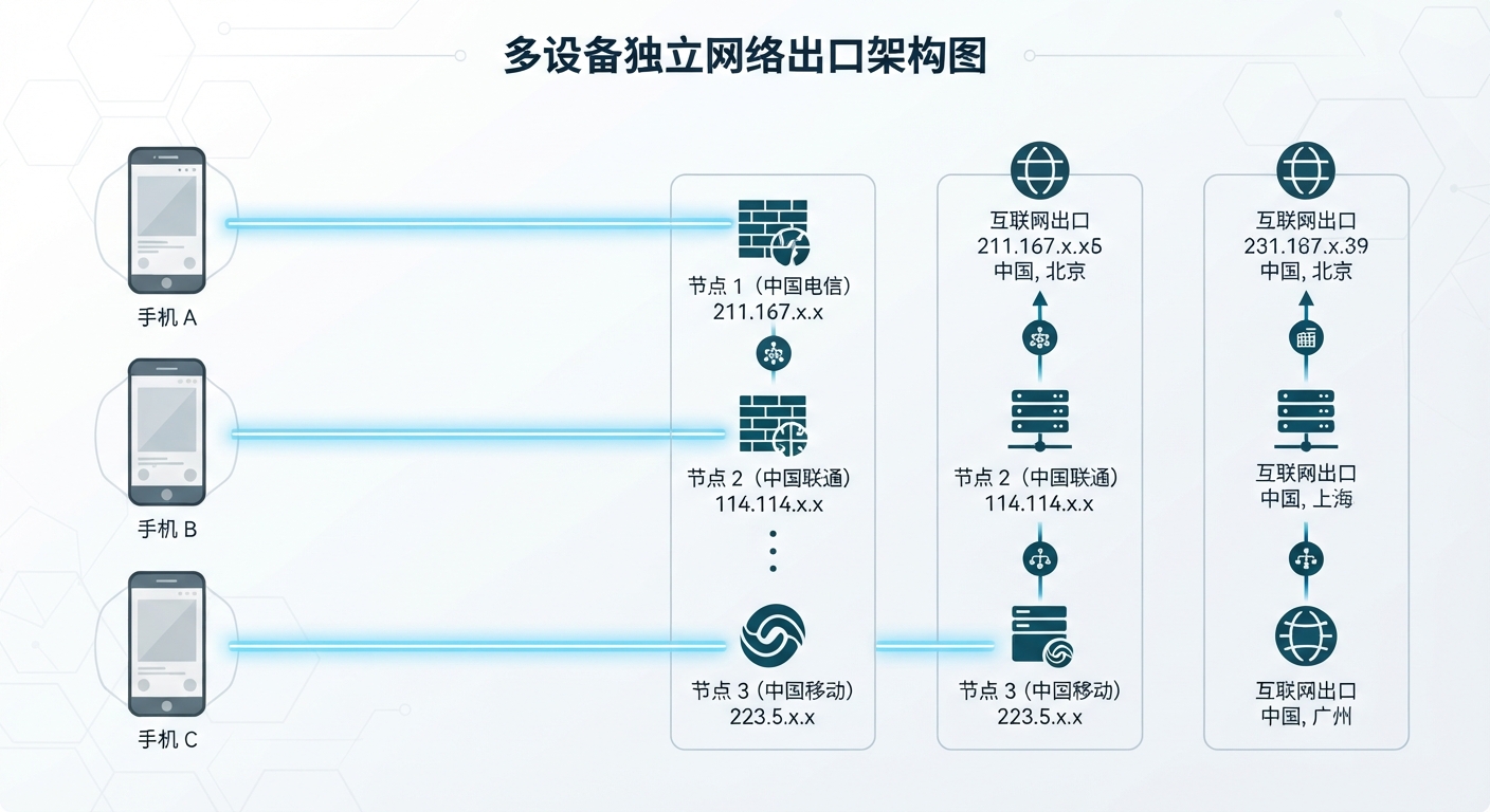 每台做单手机独立固定IP配置：地推团队防同WiFi封控的实操思路
