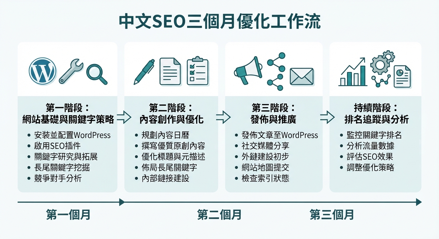 搭建个人网赚博客SEO优化：WordPress配置长尾词排名的三个月实录
