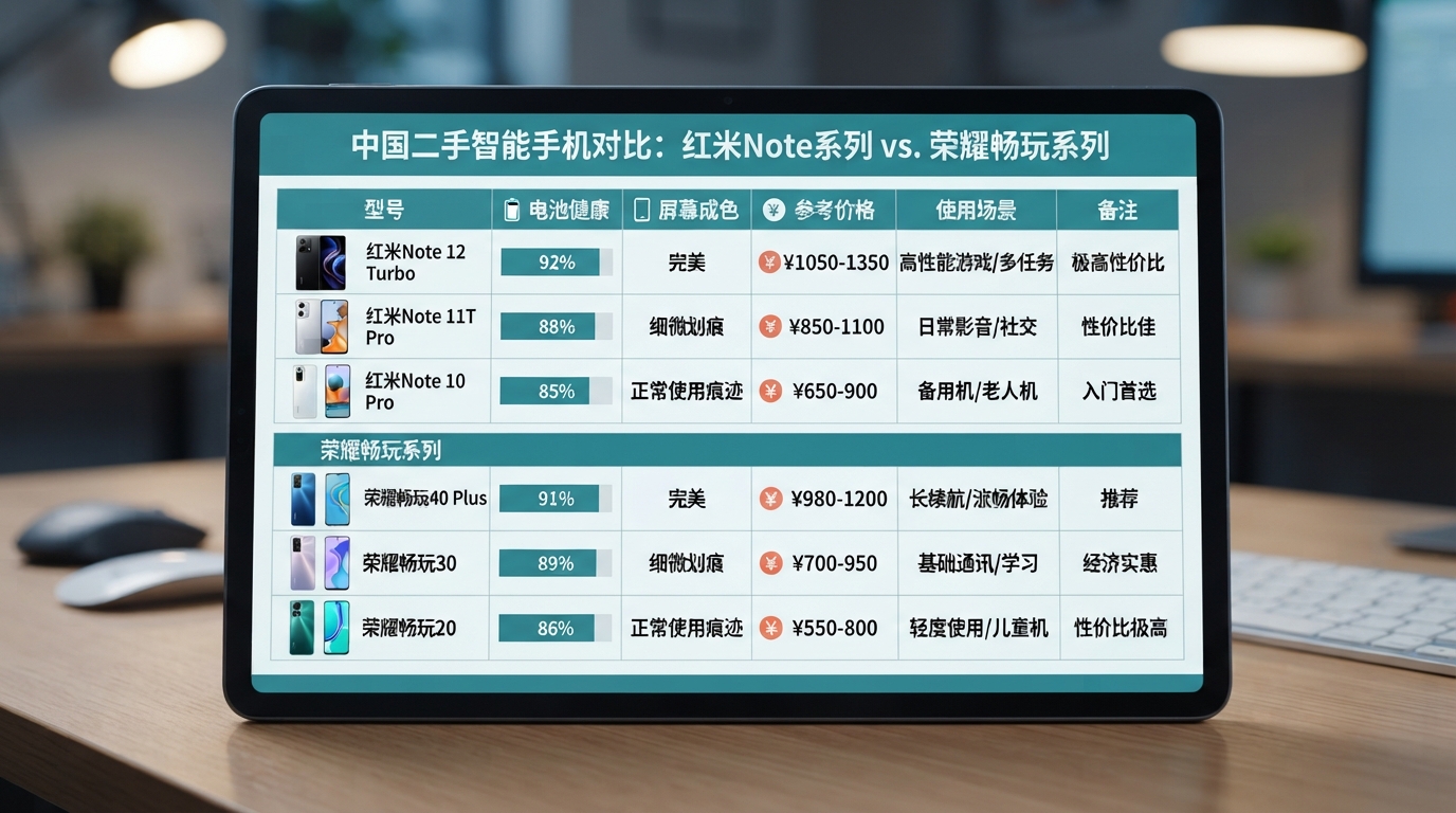 二手红米Note系列与荣耀千元机怎么选？手机采购指南里的性价比之王