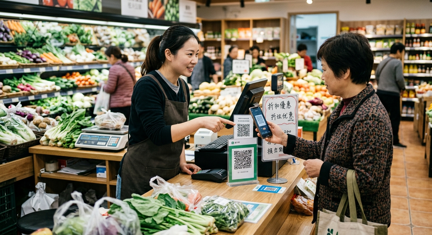 社区生鲜店收银台跨界合作：结账立减5元背后的推手返佣结算怎么算