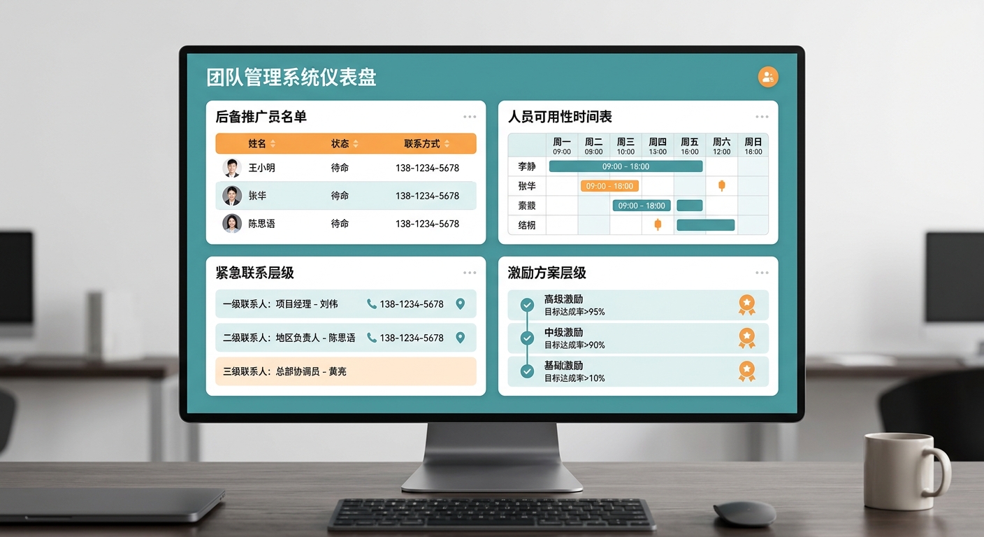 兼职推手临阵脱逃怎么办？储备人员梯队与紧急替补激励机制