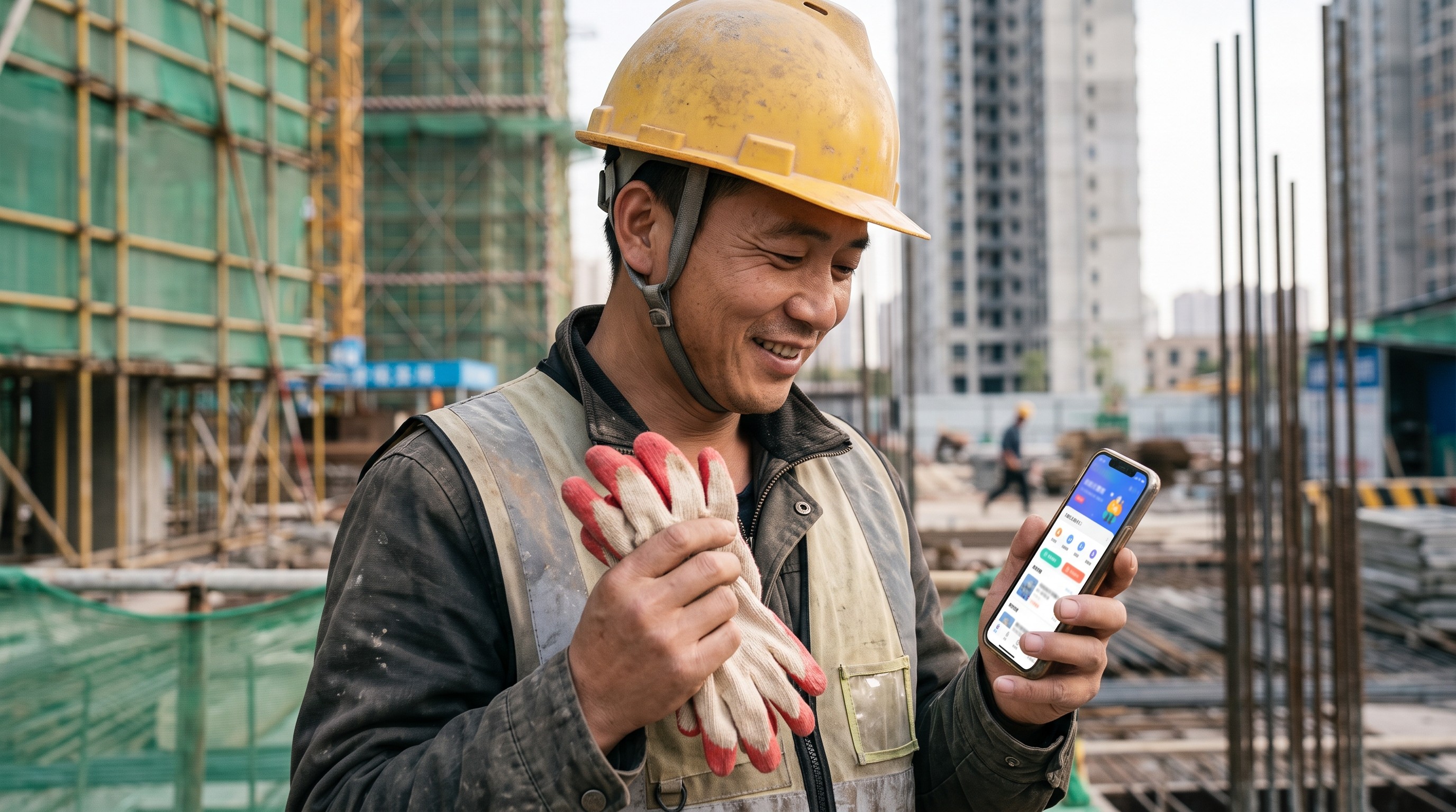 工地门口发手套做鱼泡网拉新，这套建筑工友地推方法能跑通吗