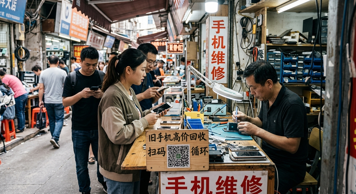 转转旧机回收高价券地推：数码城与手机维修摊点挂牌引流怎么做
