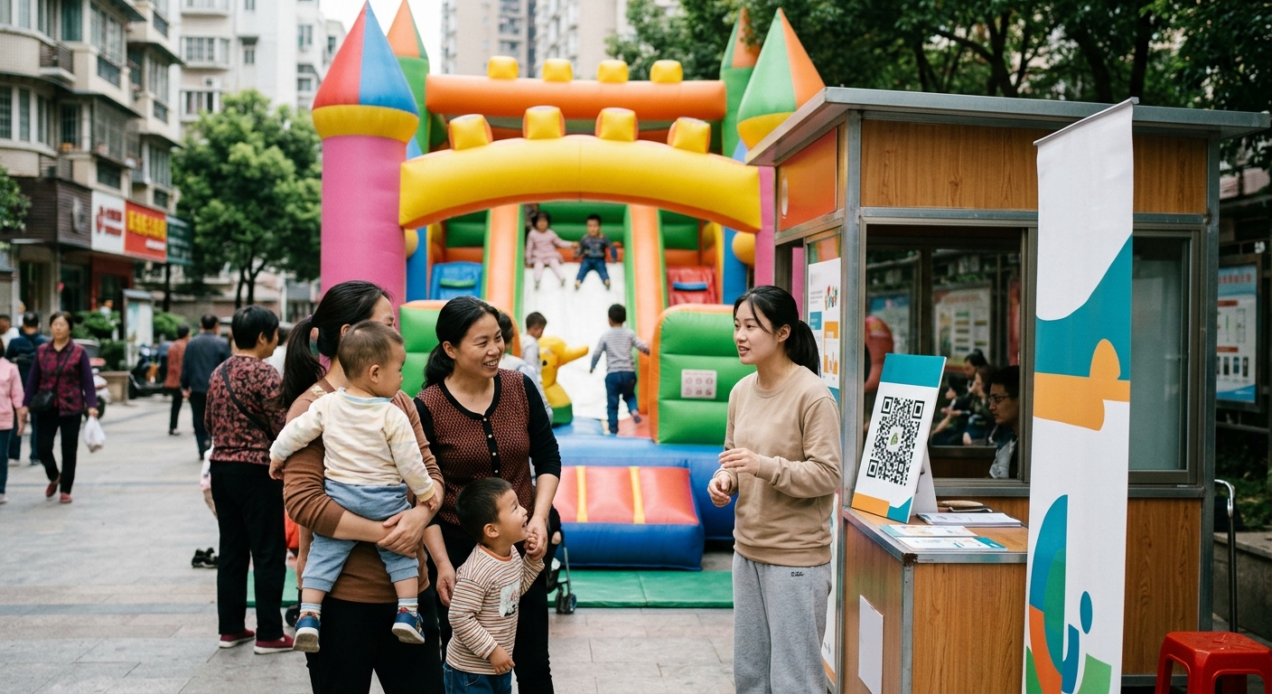 充气城堡乐园门票拉新：宝妈进群免费畅玩背后的电商App推广逻辑