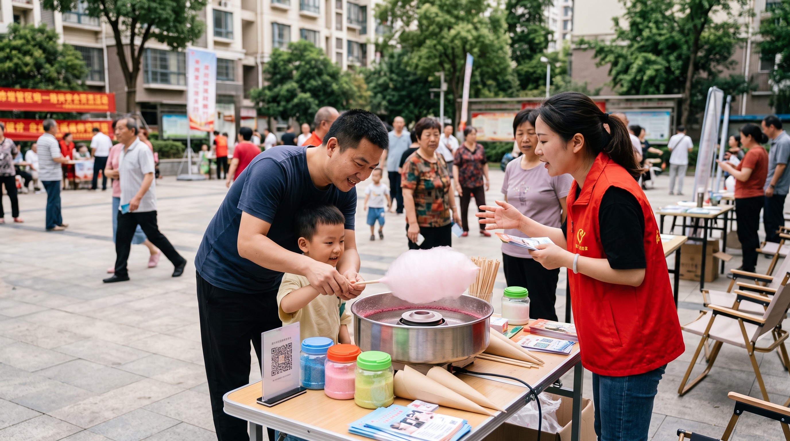 棉花糖机地推怎么做？亲子DIY换少儿编程试听，这套拉新流程值得跑一遍
